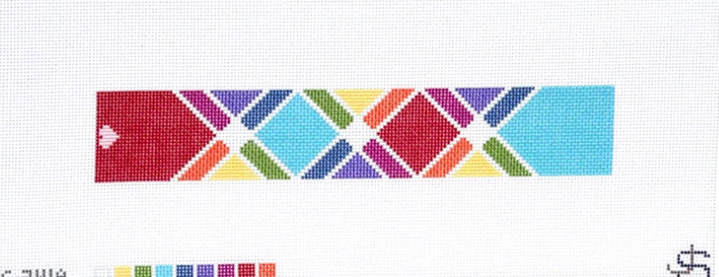 Rainbow Square Key Fob