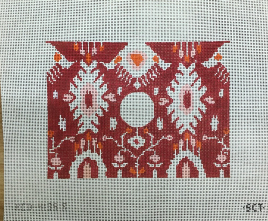 Red Ikat Clutch