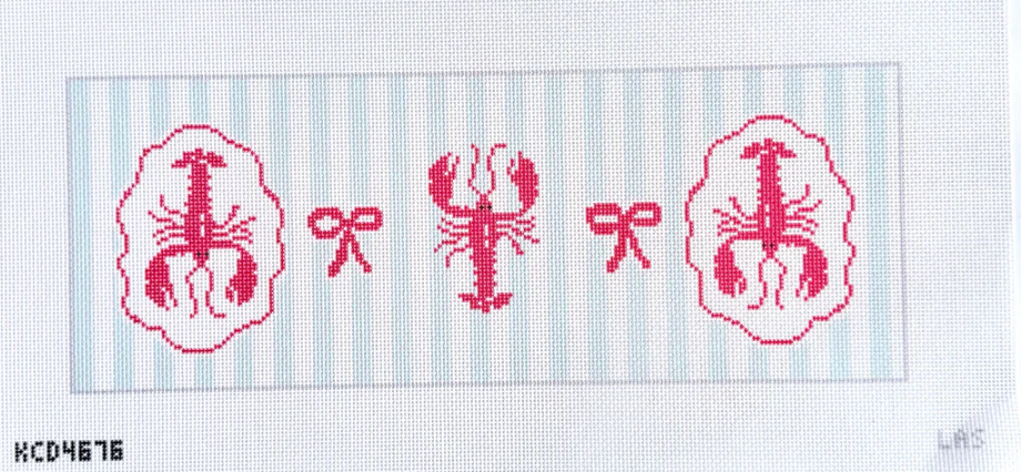 Lobster and Bows Bolster Printed Canvas