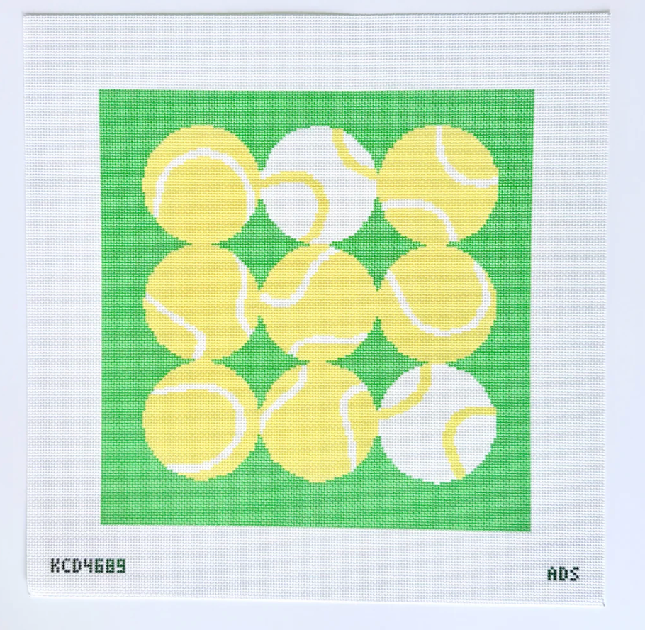 Tennis Square Printed Canvas