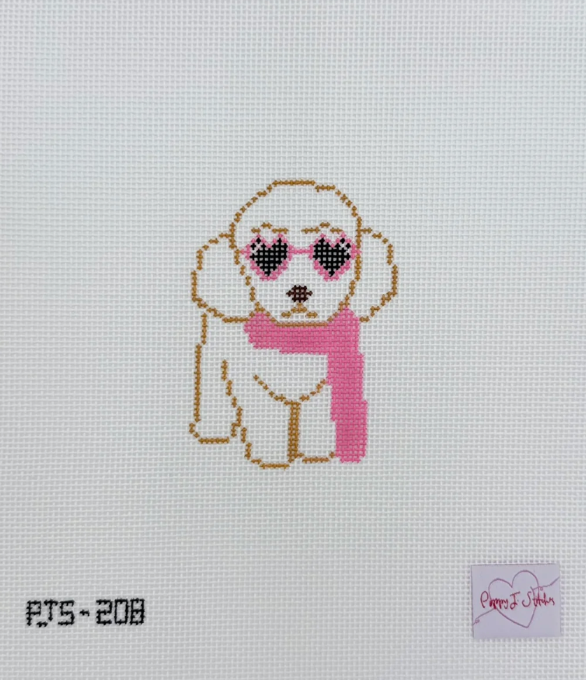 Mini Fab Pup, White Dog