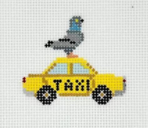 Pigeon on Taxi NYC Bag Charm