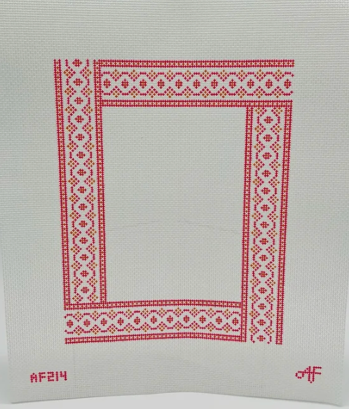 Provence Frame 13 mesh Needlepoint Canvas - Pink
