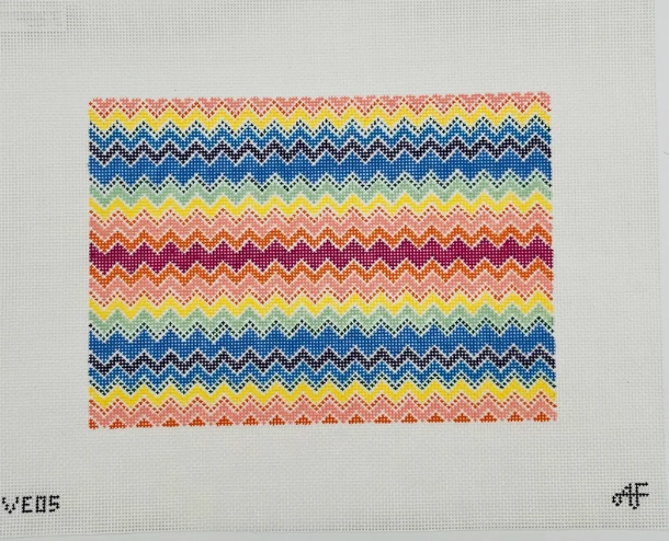 Bargello Clutch 14 mesh Needlepoint Canvas - 14 mesh