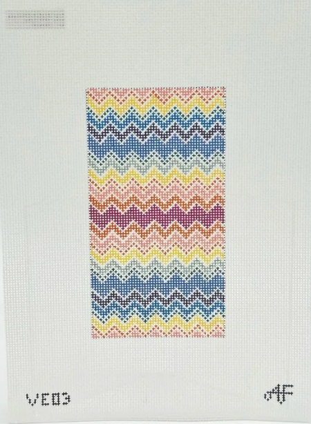 Bargello Eyeglass Case 14 mesh Needlepoint Canvas - 14 mesh