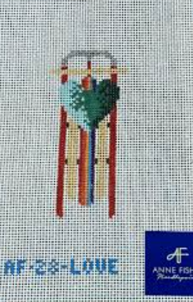 LOVE Sled Needlepoint Canvas - 14 mesh