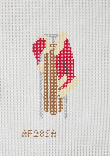 Santa Sled Needlepoint Canvas - 14 mesh