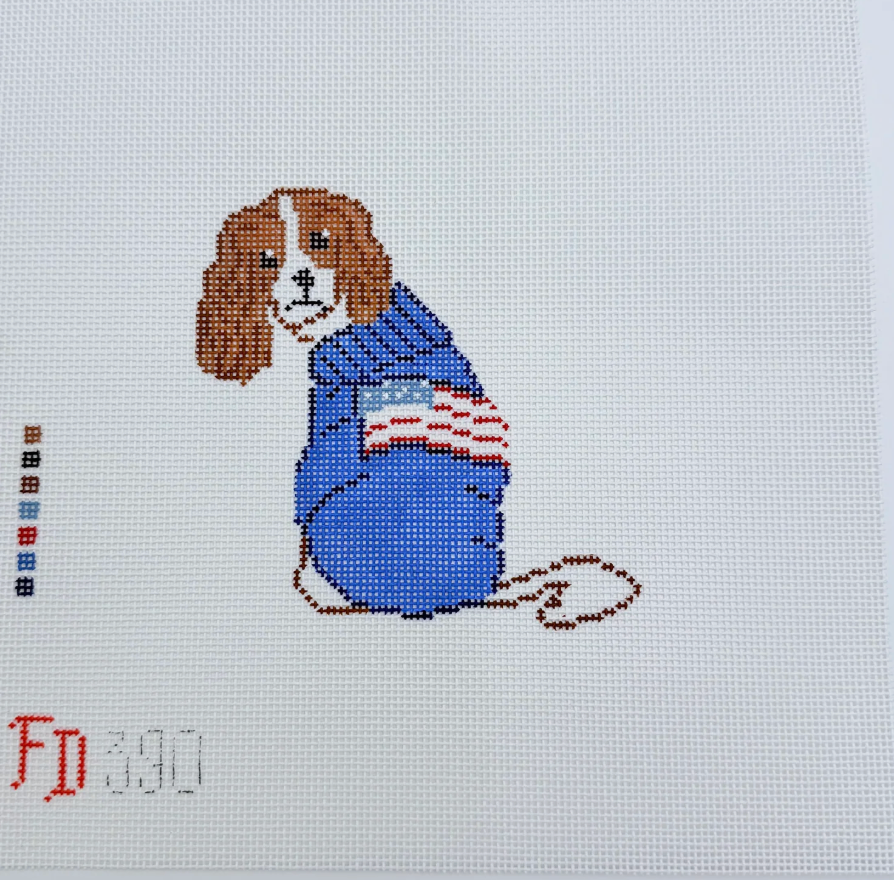 Cavalier With Flag Sweater