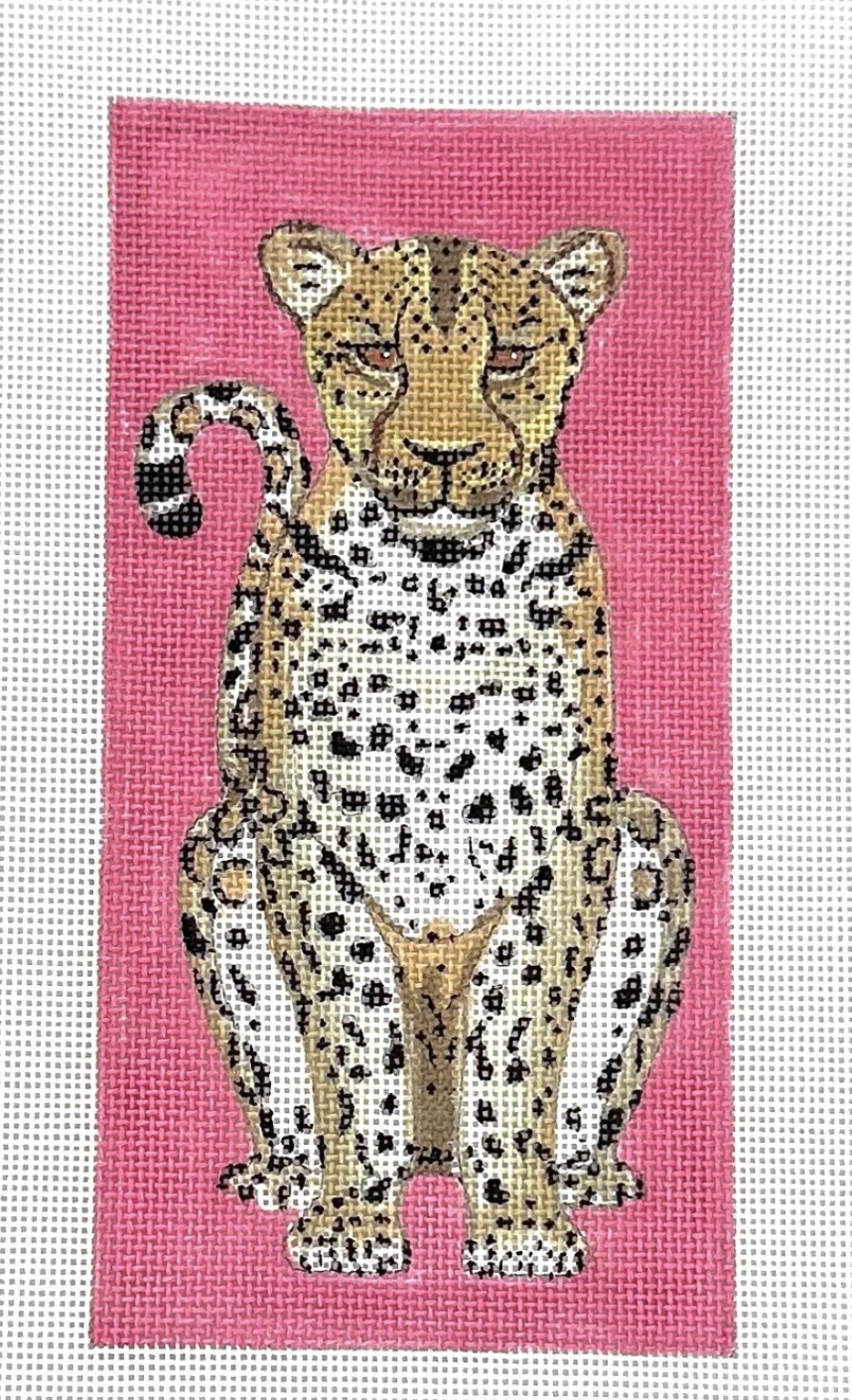 Leopard on Pink Eyeglass Case