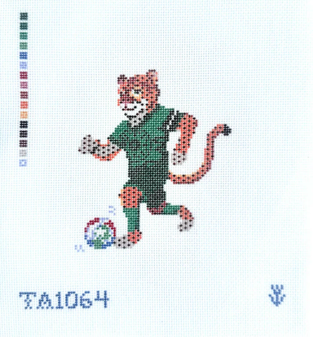 Jaguar Soccer Player Printed Canvas