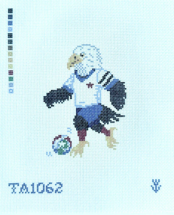 Eagle Soccer Player Printed Canvas