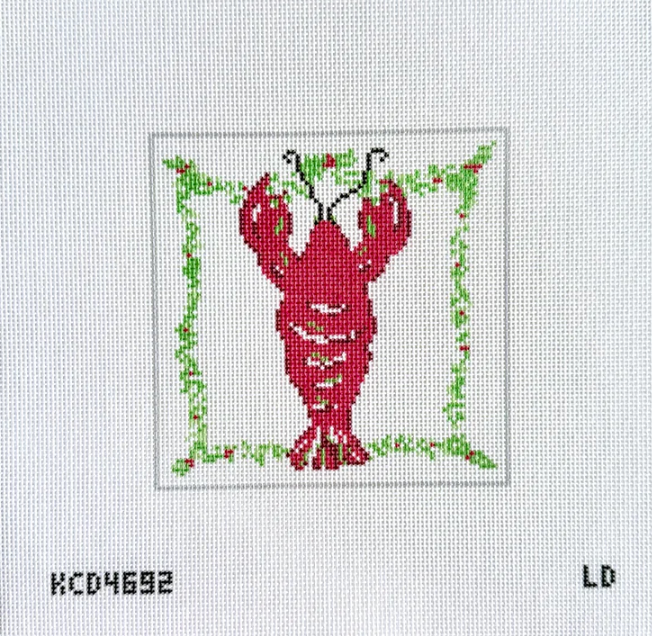 Holiday Lobster Printed Canvas