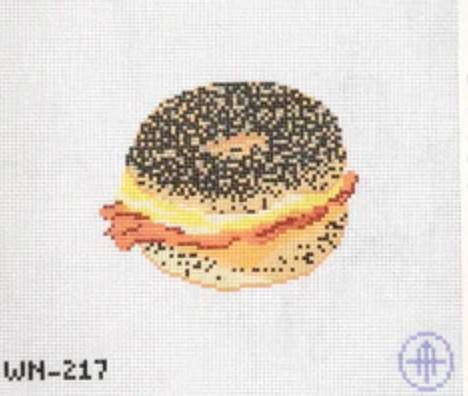Bacon, Egg, and Cheese on a Poppy Bagel