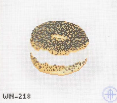Cream Cheese on a Poppy Bagel