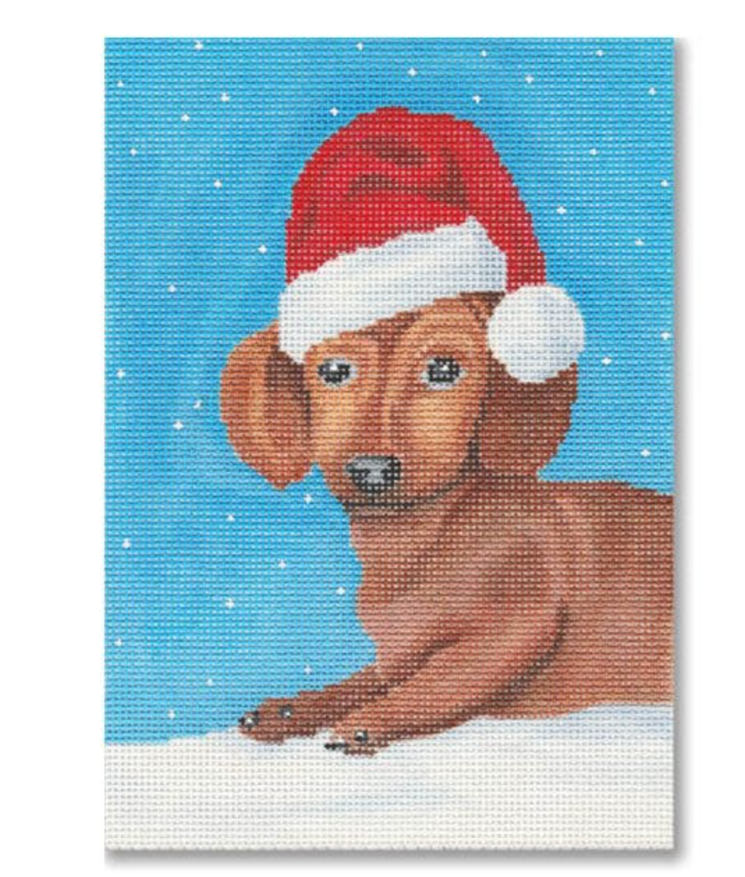 Santa Hat Weenie Dog