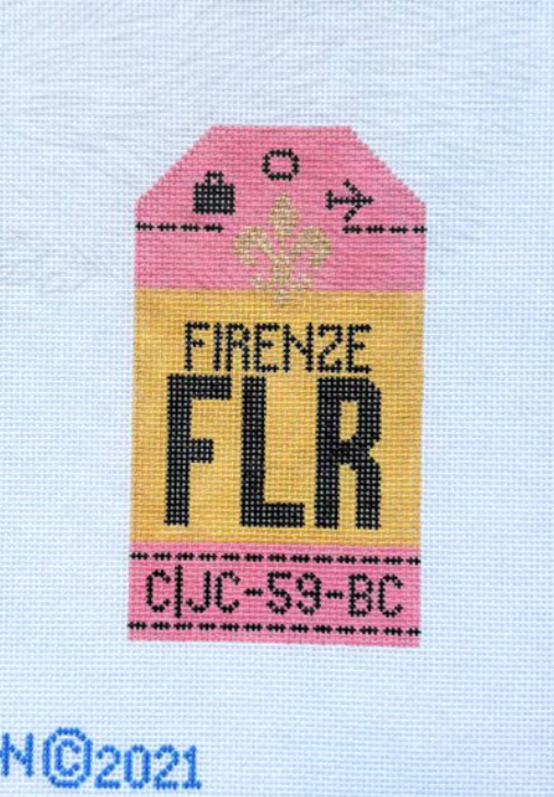 Firenze Retro Travel Tag