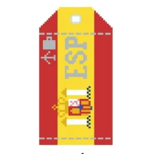 Spain Wee Flag Travel Tag
