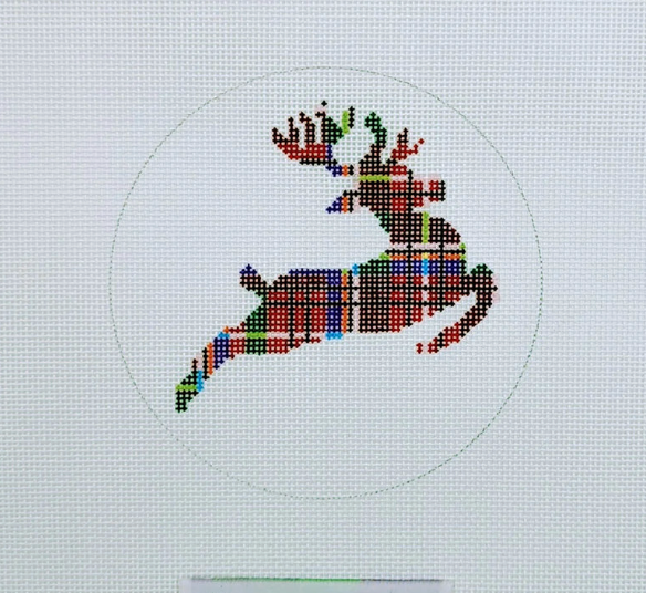 Plaid Reindeer ORNAMENT