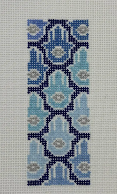 Hamsa Mezuzah - Blue