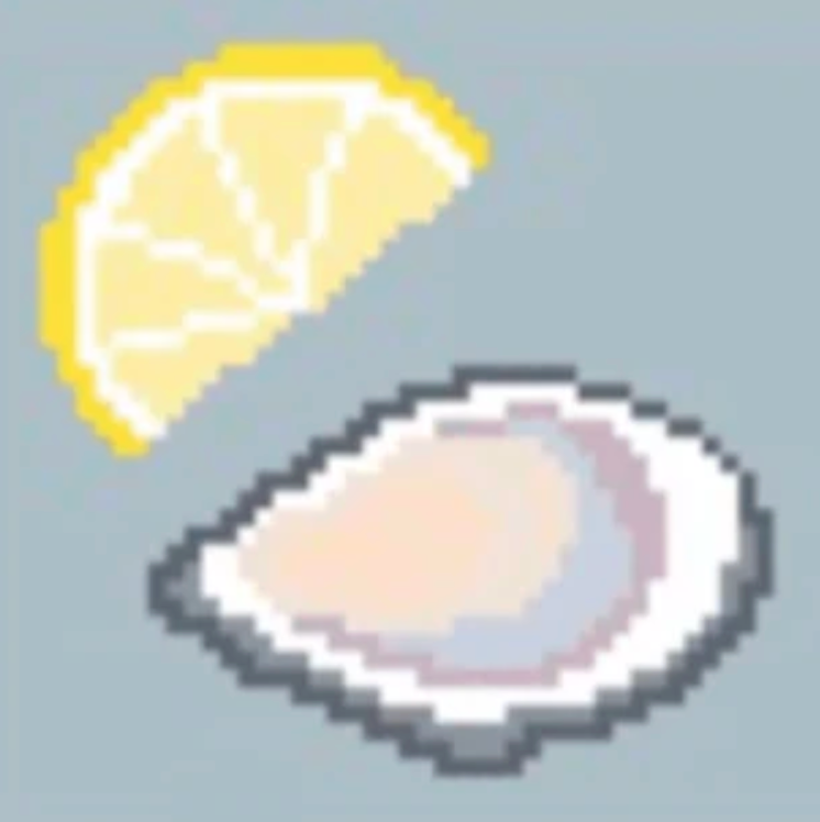 Raw Bar Coaster - Oyster and Lemon