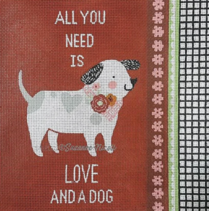 Pillow: Love and a Dog