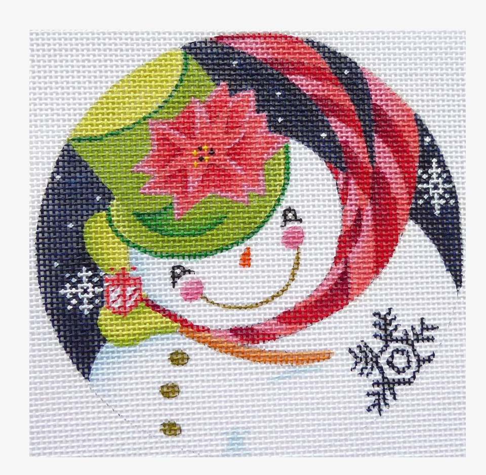 Pointsettia Snowman