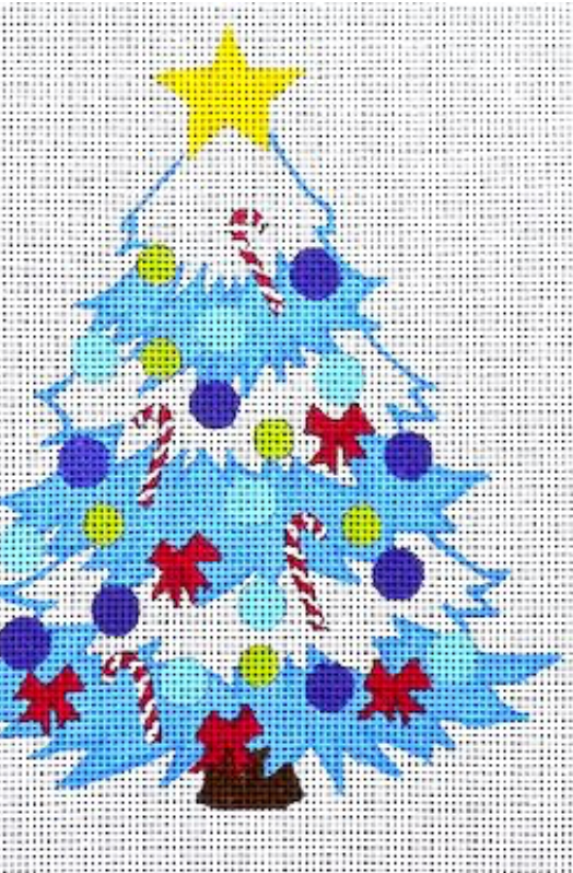 Funky Christmas Tree Blue
