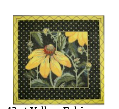 13 count Yellow Echinacea 12' Pillow