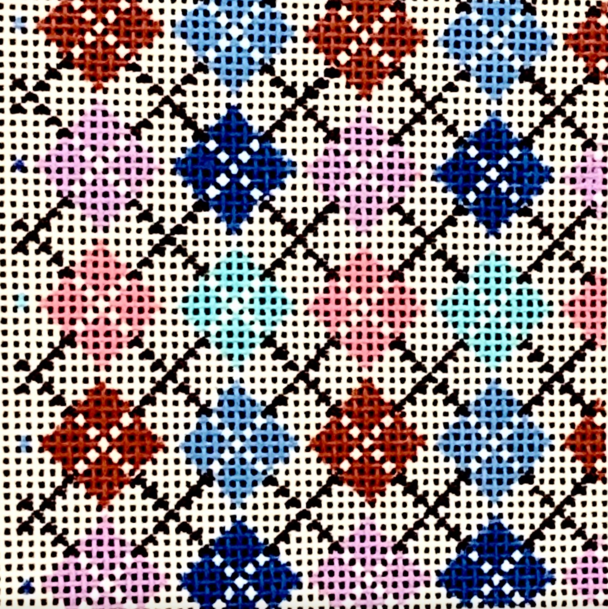 BP Designs: (Argyle - Pastels Pink Turquoise)