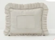 Swappable Self-Finishing Pillow in Neutral Stripe