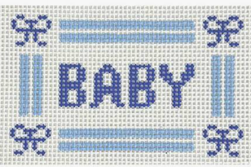 Baby Sign Canvas Blue