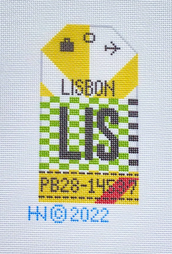 Lisbon Retro Travel Tag