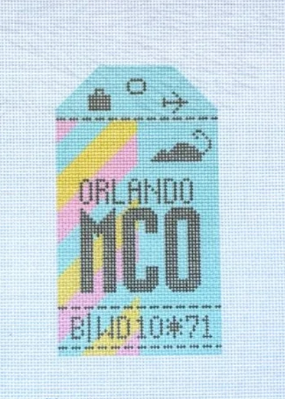 Orlando Retro Travel Tag