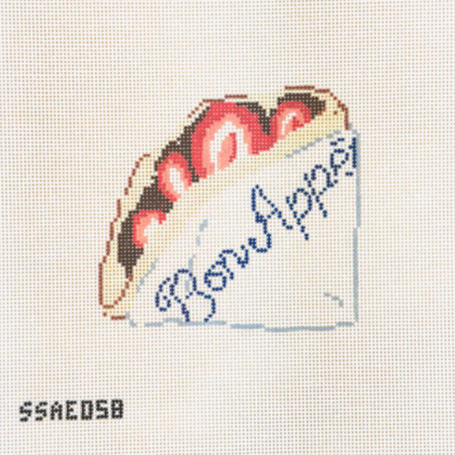 Stitch style French Crepe needlepoint canvas