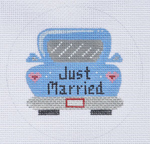 ZIA: Just Married Car Ornament