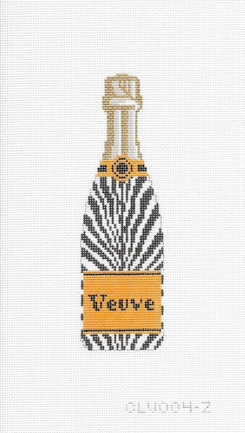 Champagne Bottle - Zebra