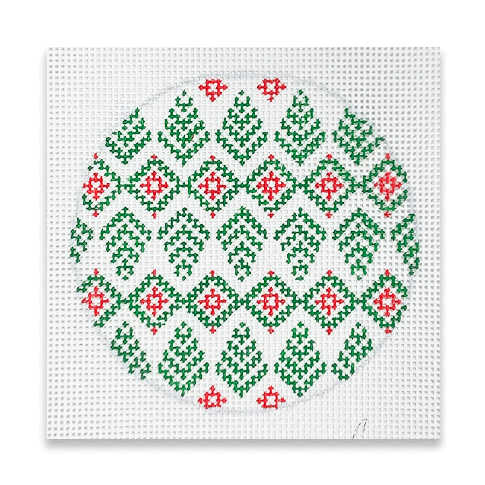 Zig Zag Trees Ornament