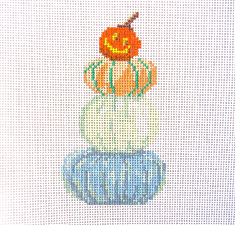 alice and blue Princess Pumpkins needlepoint canvas