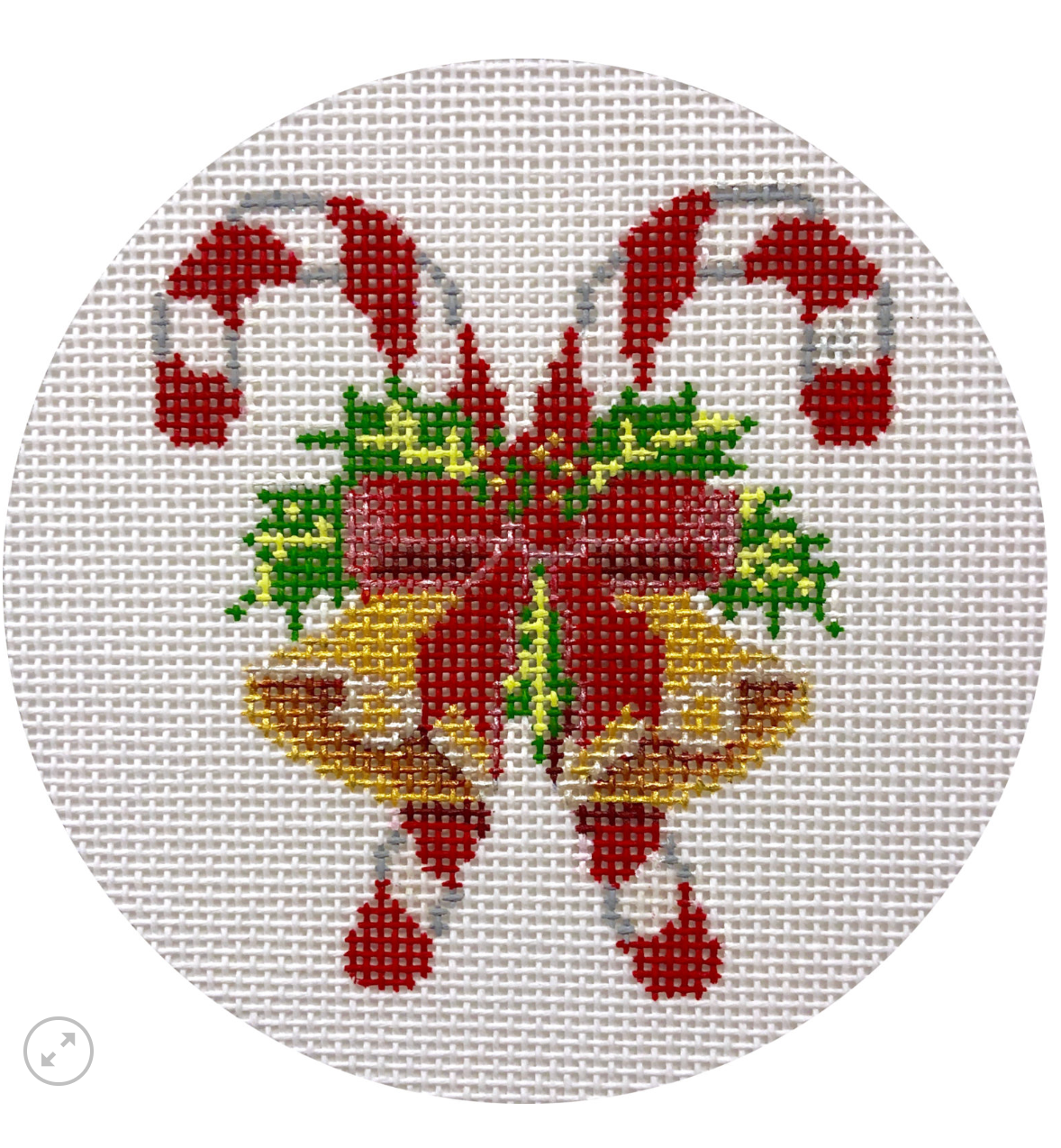 alice peterson Candy Canes & Bells needlepoint canvas