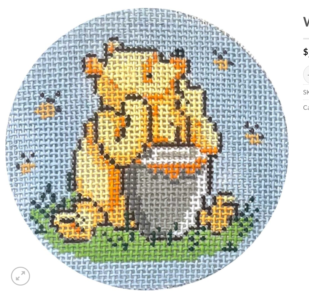alice peterson winnie the pooh ornament needlepoint canvas
