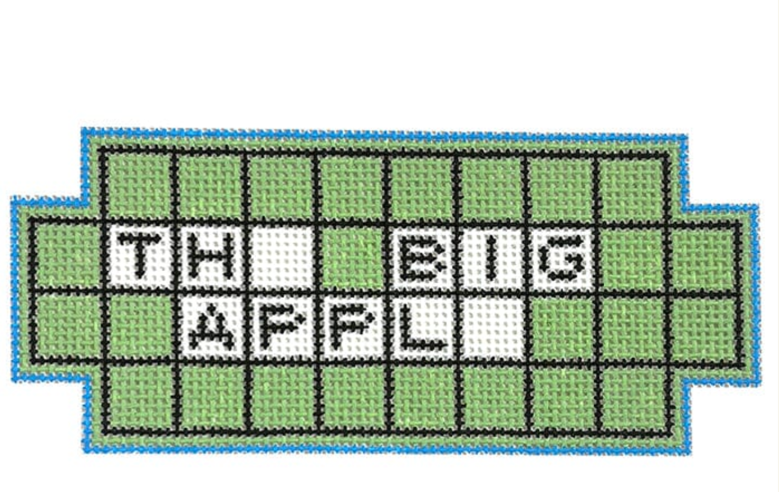 ann kaye The Big Apple wheel of fortune needlepoint canvas