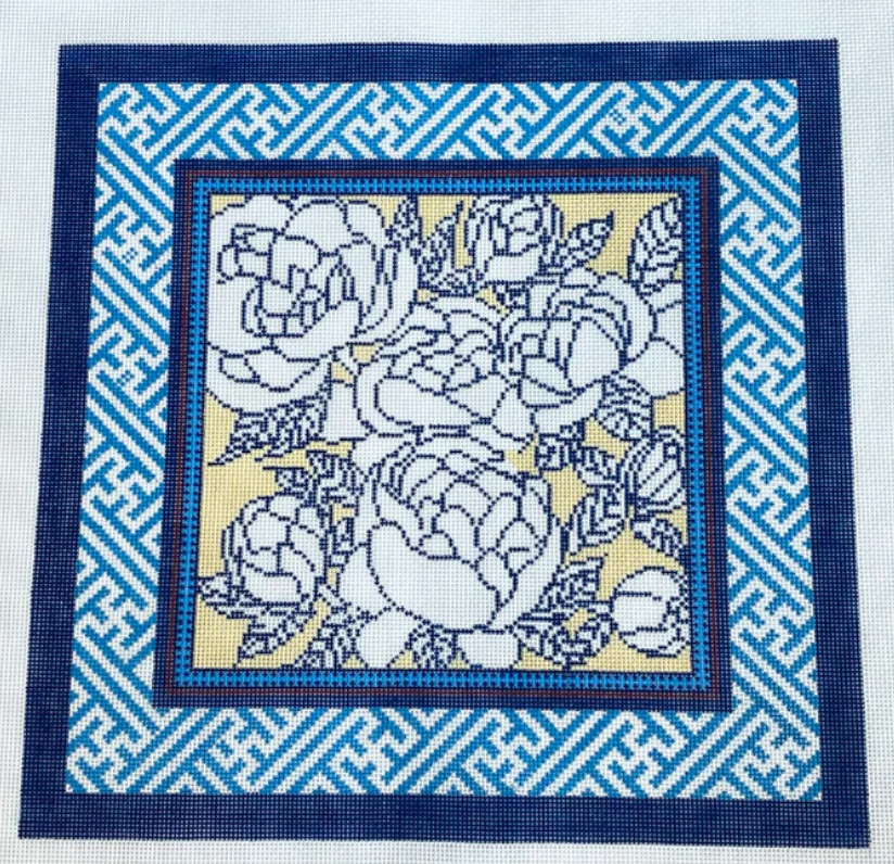 anne fisher color me peony needlepoint canvas