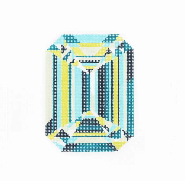 audrey wu emerald needlepoint canvas