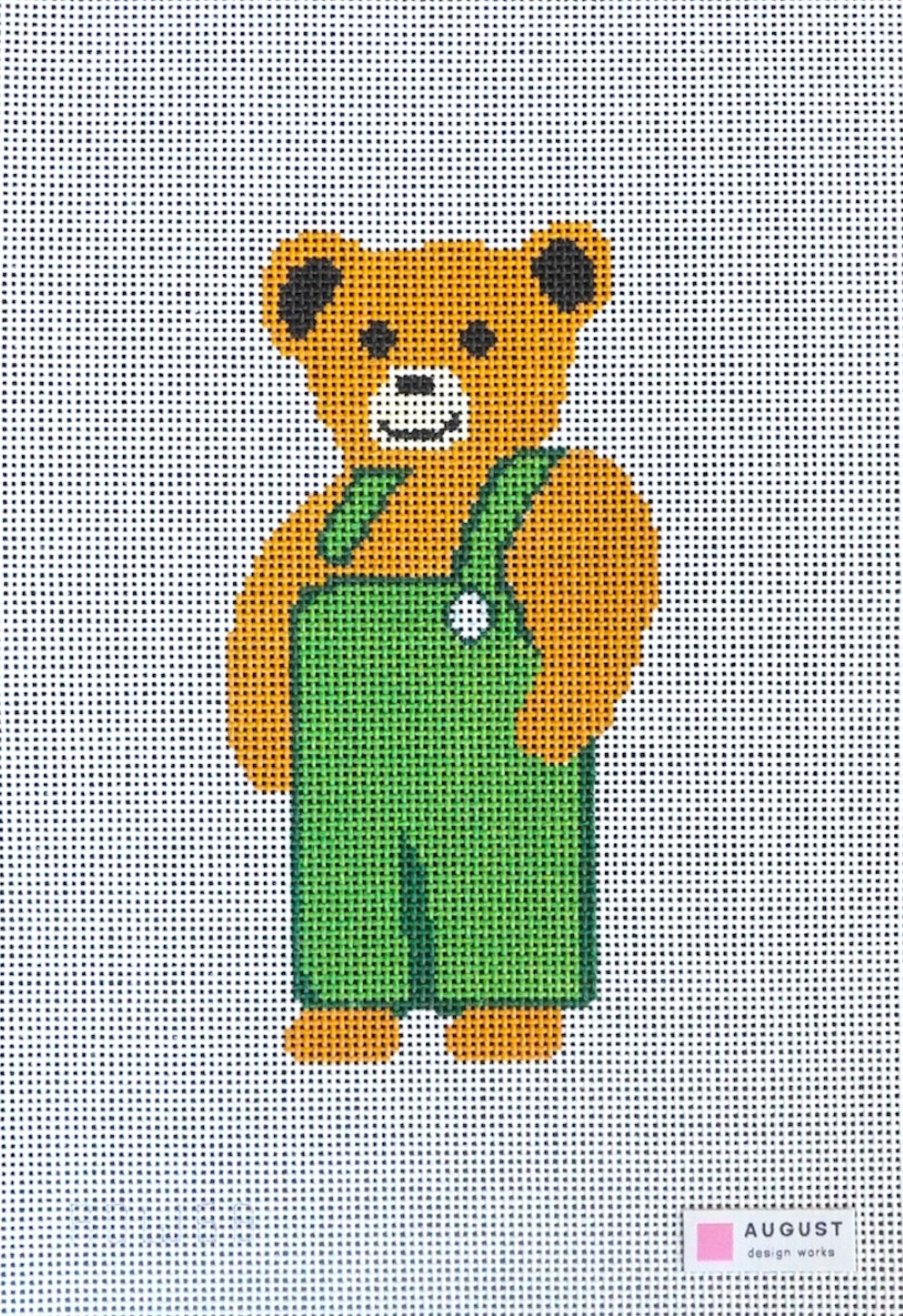 august design works Corduroy Bear needlepoint canvas