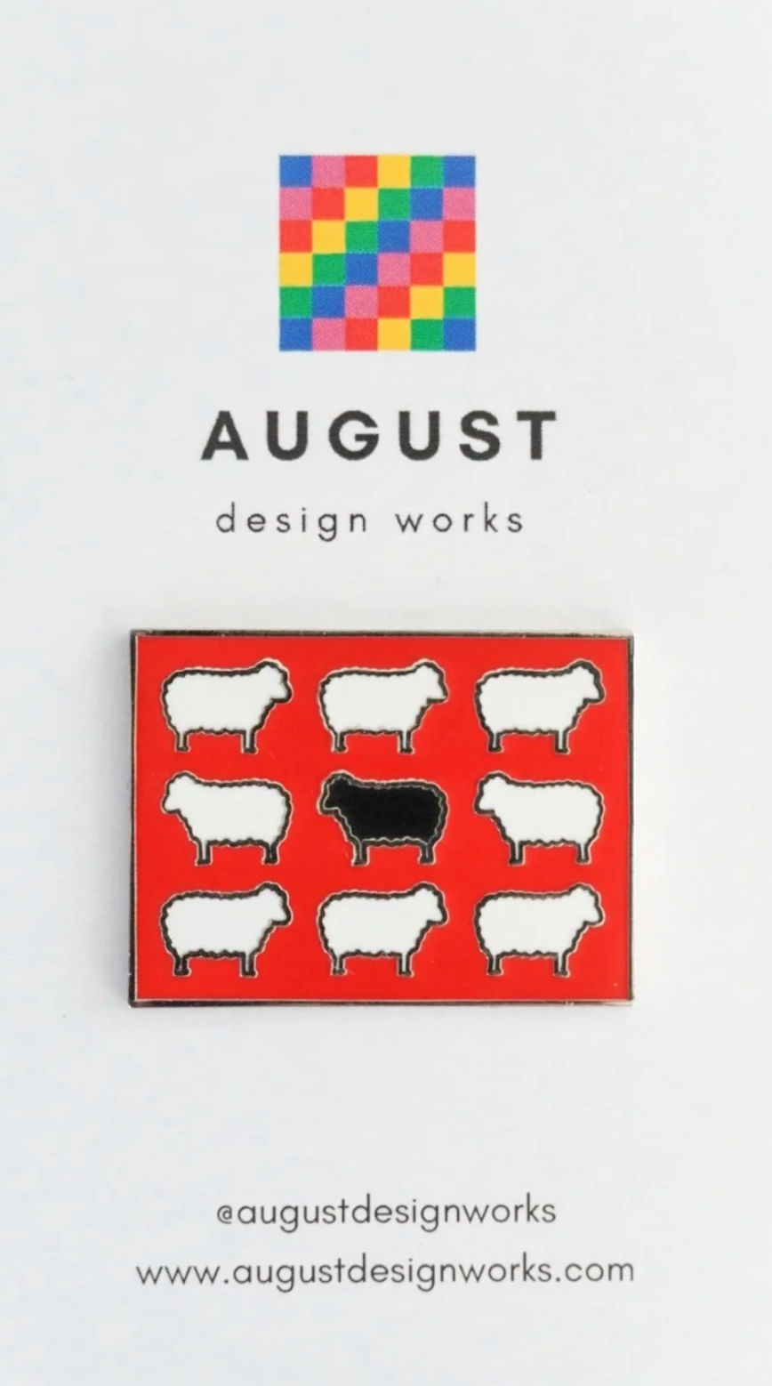 august design works black sheep needleminder