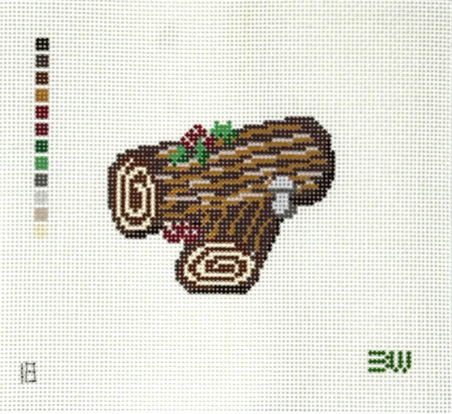 bateswood Buche de Noel needlepoint canvas