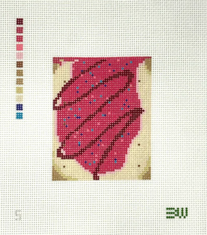 bateswood needlepoint Pop Tart canvas