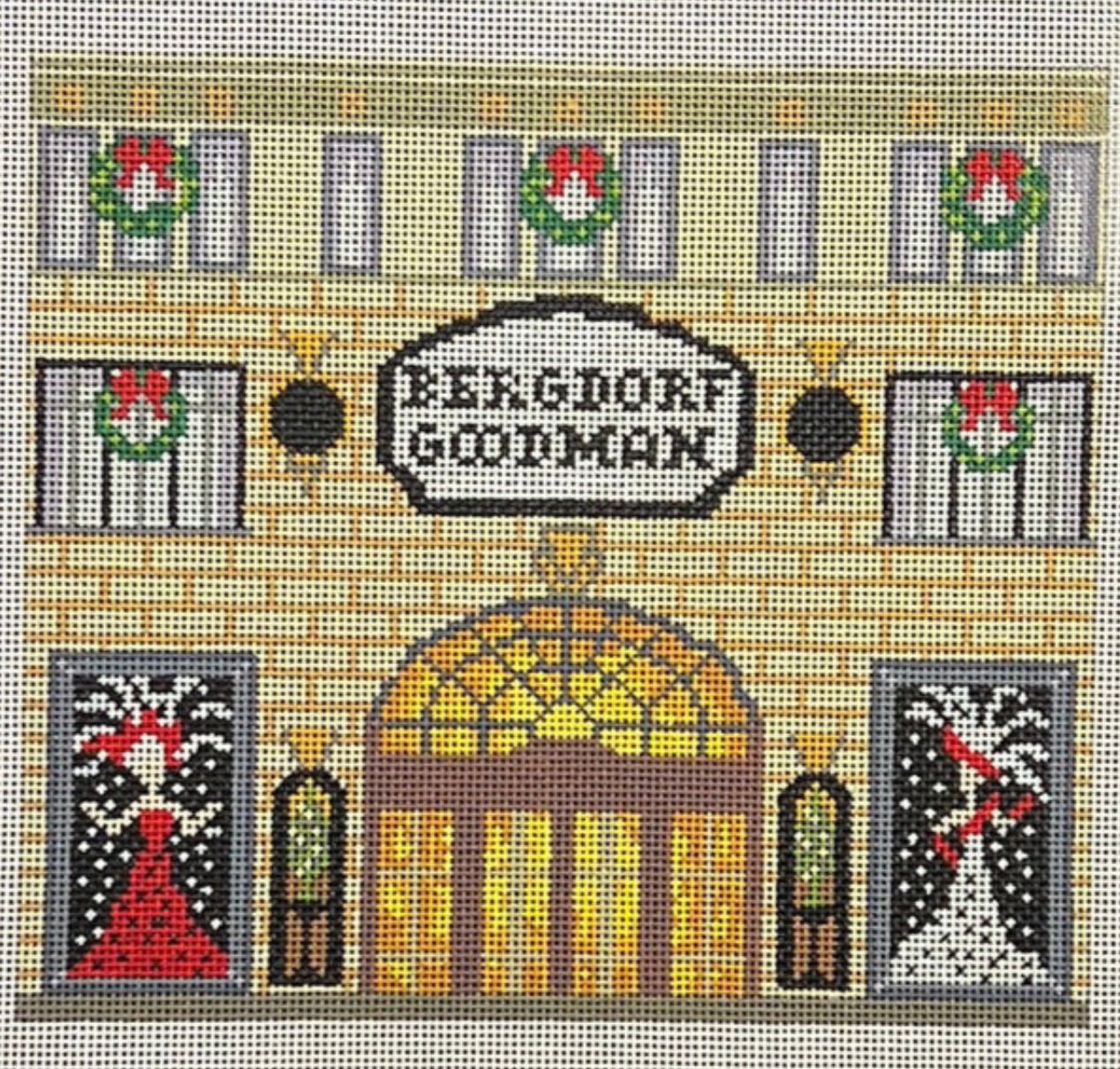bergdorf goodman storefront needlepoint canvas
