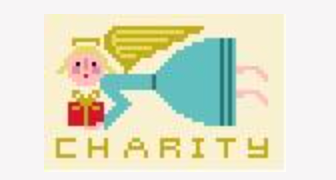 birds of a feather Charity Angel ornament needlepoint canvas