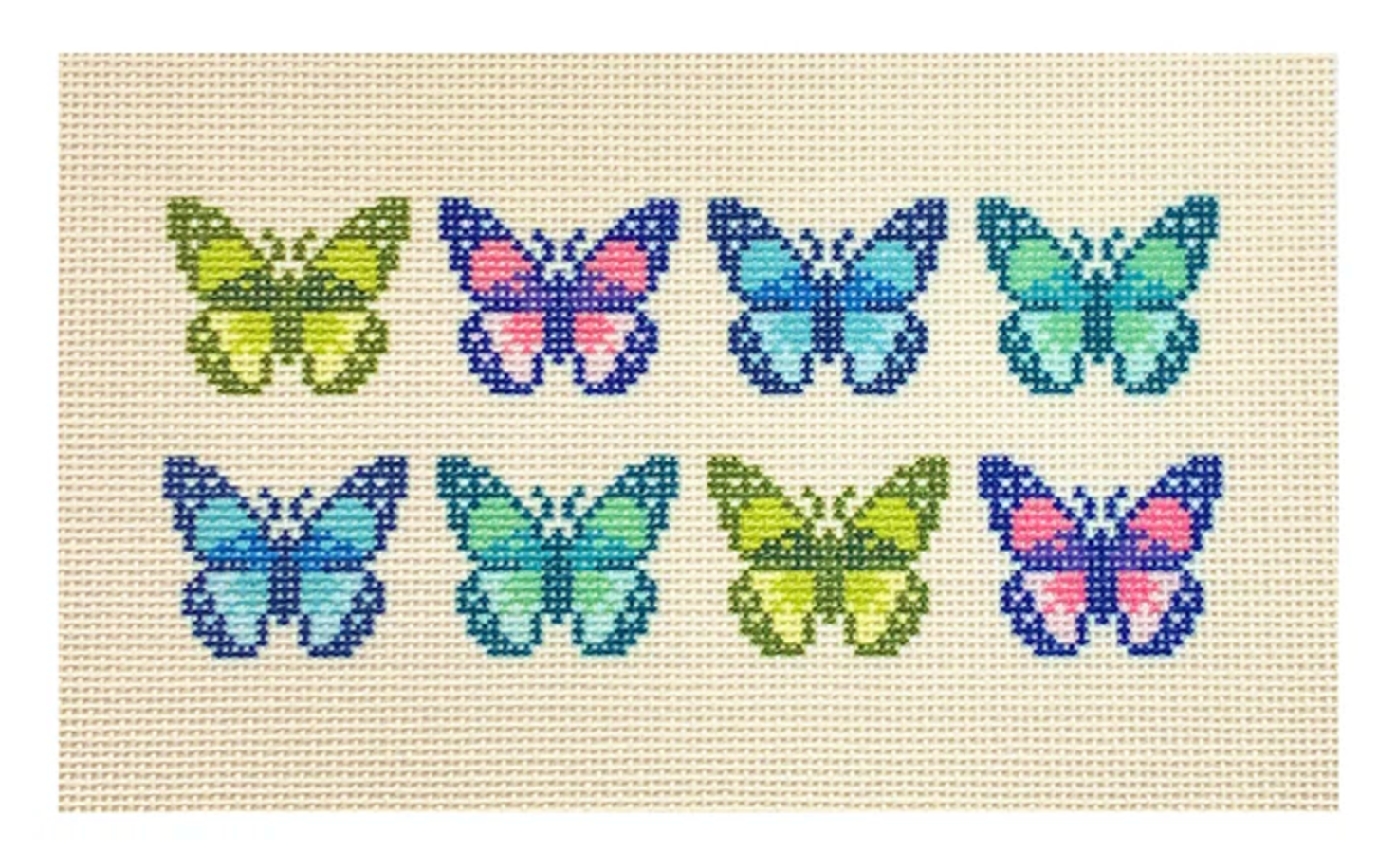 bradley needlepoint company Butterfly Insert needlepoint canvas